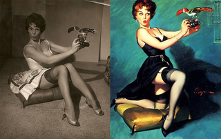 Illustration for article titled Even Classic Pin-Ups Were Retouched